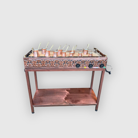 Geleneksel Türk Kumda Kahve Makinası - Endüstriyel Tezgahlı Kumda Kahve Makinası 