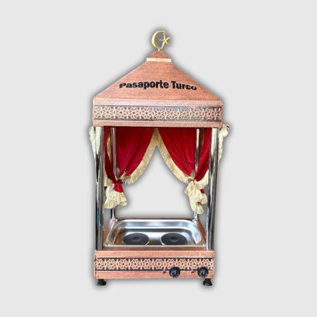 Geleneksel Türk Kumda Kahve Makinası - Davlumbazlı Set Üstü Kumda Kahve Makinası